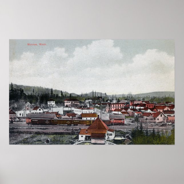 Aerial View of Town 2 Poster (Front)