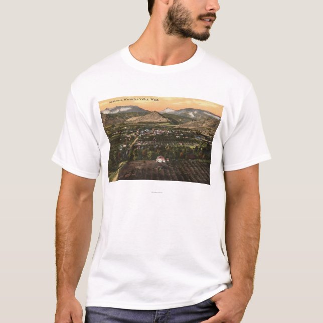 Aerial View of Town and Valley T-Shirt (Front)