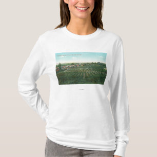 Aerial View of Town, Sonoma County from the Hill T-Shirt