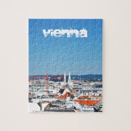 Aerial view of Vienna Austria Jigsaw Puzzle
