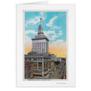 Aerial View of Washington StreetOakland, CA Cards