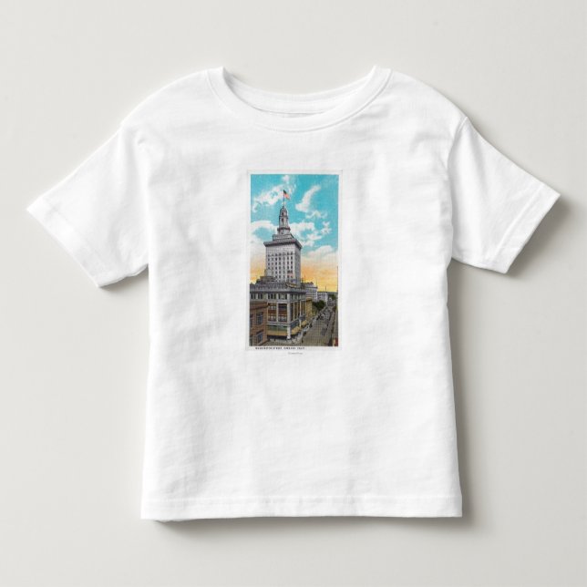 Aerial View of Washington StreetOakland, CA Toddler T-shirt (Front)