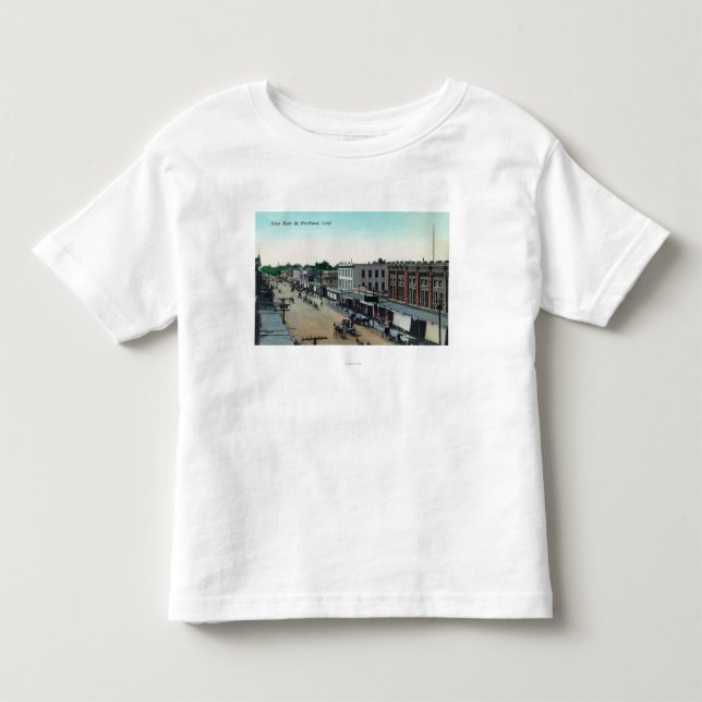 Aerial View of West Main StreetWoodland, CA Toddler T-shirt (Front)