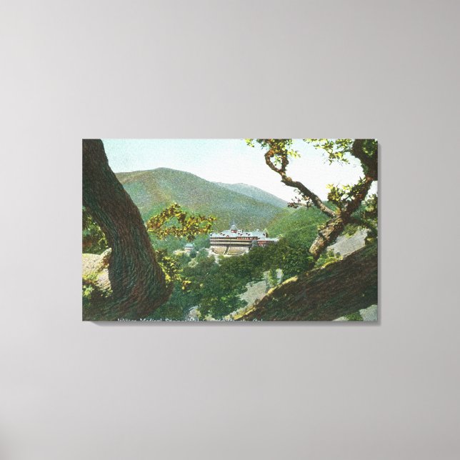 Aerial View of Witter Medical Springs Hotel Canvas Print (Front)