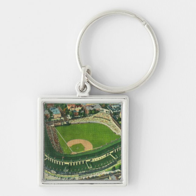 Aerial View of Wrigley Field # 2Chicago, IL Keychain (Front)