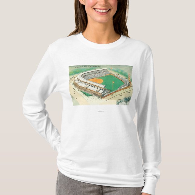 Aerial View of Wrigley Field # 3Chicago, IL T-Shirt (Front)