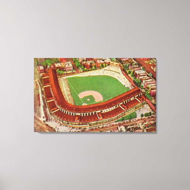 Aerial View of Wrigley FieldChicago, IL Canvas Print (Front)