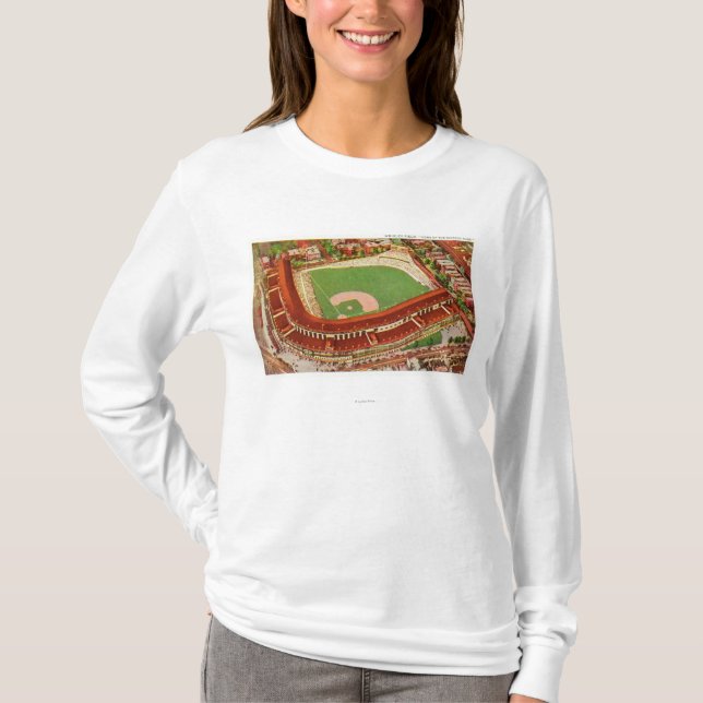 Aerial View of Wrigley FieldChicago, IL T-Shirt (Front)