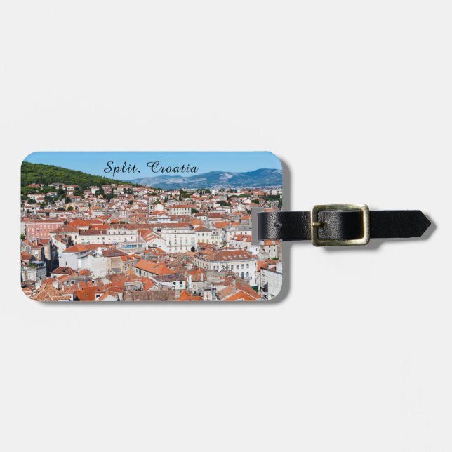 Aerial view on Split city - Dalmatia, Croatia Luggage Tag (Front Horizontal)