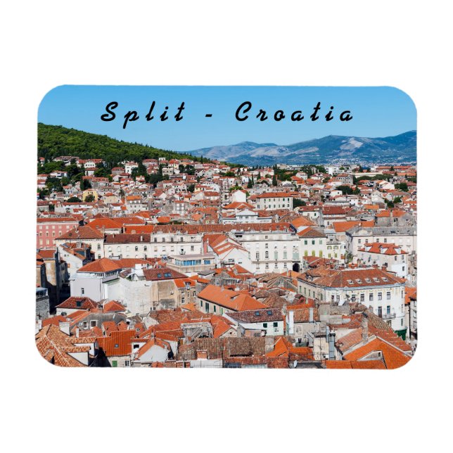 Aerial view on Split city - Dalmatia, Croatia Magnet (Horizontal)