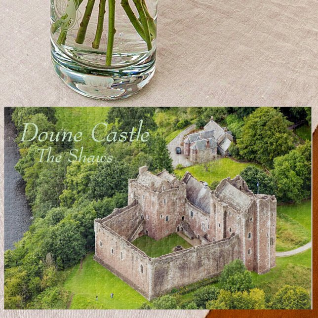 Aerial View Shaw Scottish Clan's Doune Castle Jigsaw Puzzle (Creator Uploaded)