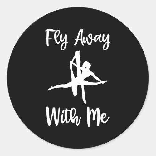 Aerial Yoga Classic Round Sticker