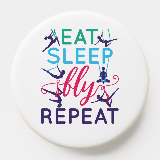 Aerial Yoga Eat Sleep Fly Repeat PopSocket (Popsocket)