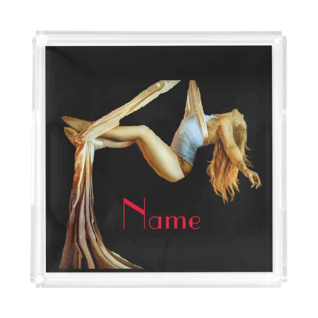 Aerial yoga fitness Thunder_Cove  Acrylic Tray (Front)
