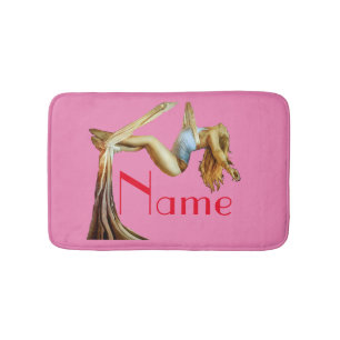 Aerial yoga fitness Thunder_Cove Bath Mat