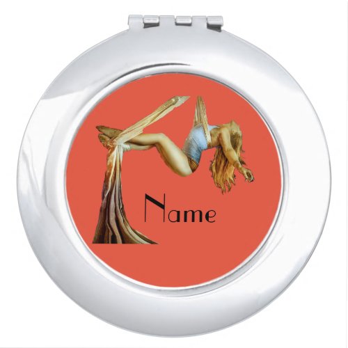 Aerial yoga fitness Thunder_Cove Compact Mirror