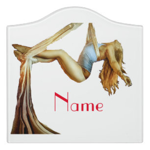 Aerial yoga fitness Thunder_Cove Door Sign