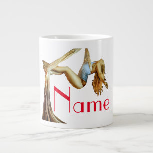 Aerial yoga fitness Thunder_Cove  Giant Coffee Mug