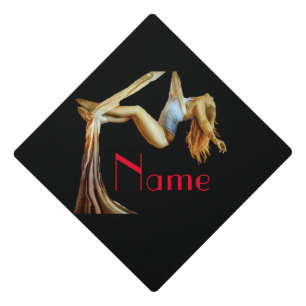 Aerial yoga fitness Thunder_Cove Graduation Cap Topper