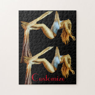 Aerial yoga fitness Thunder_Cove Jigsaw Puzzle