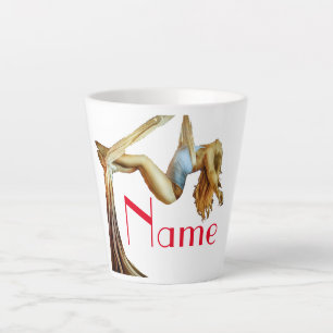 Aerial yoga fitness Thunder_Cove Latte Mug
