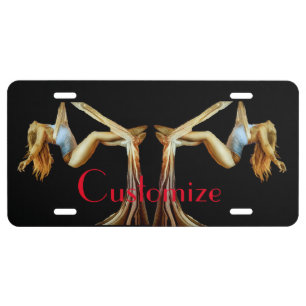 Aerial yoga fitness Thunder_Cove License Plate