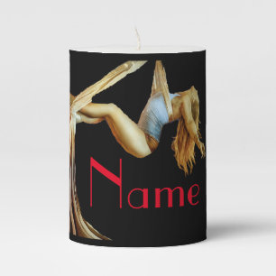 Aerial yoga fitness Thunder_Cove Pillar Candle