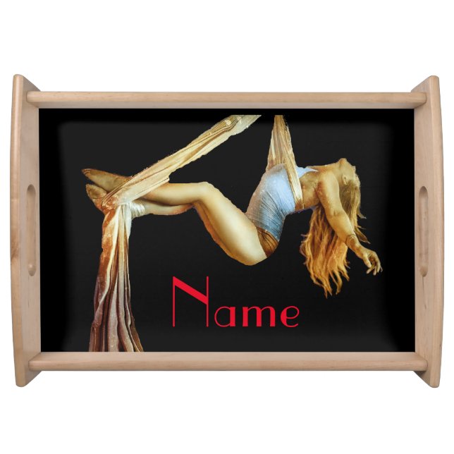 Aerial yoga fitness Thunder_Cove Serving Tray (Front)