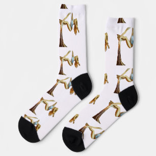 Aerial yoga fitness Thunder_Cove Socks