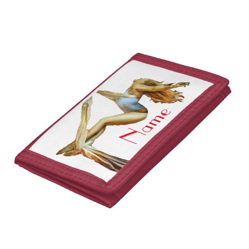 Aerial yoga fitness Thunder_Cove  Trifold Wallet