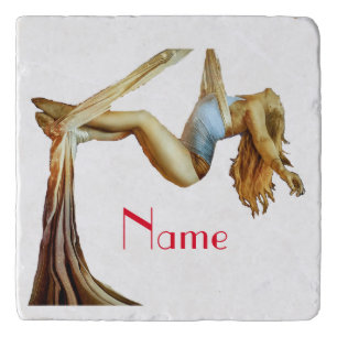 Aerial yoga fitness Thunder_Cove Trivet