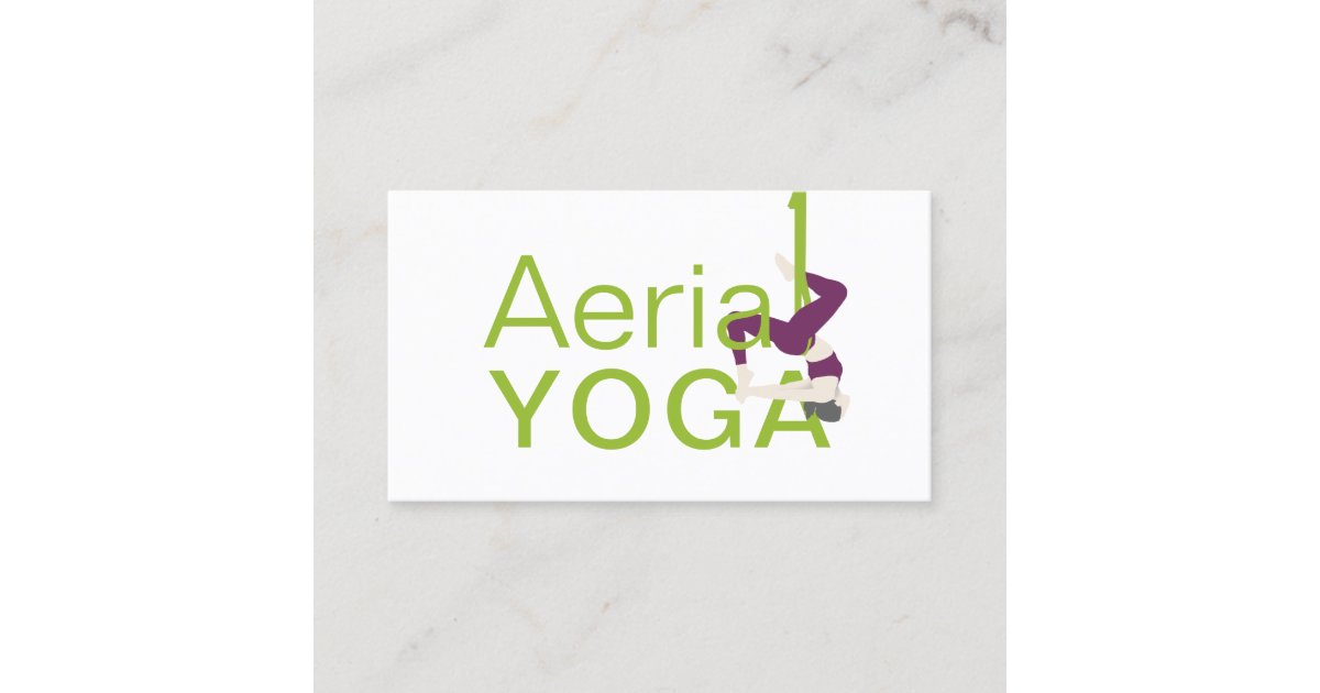 Aerial Yoga Instructor Pilates Instructor Business Card Zazzle Com