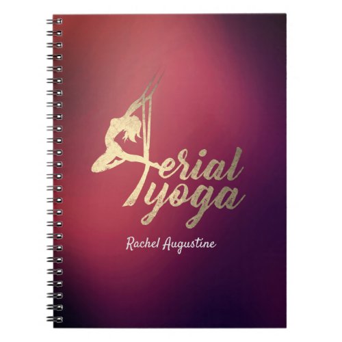 Aerial YOGA Meditation Instructor Pilates Fitness Notebook