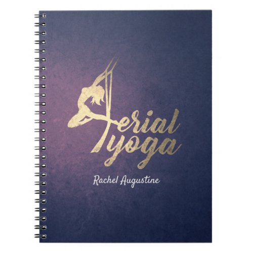 Aerial YOGA Meditation Instructor Pilates Fitness Notebook