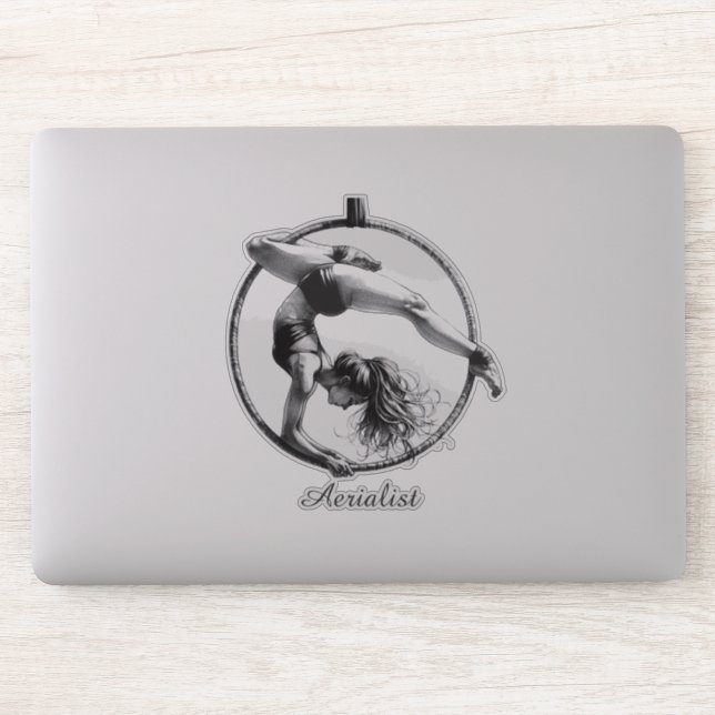Aerialist Aerial Hoop Lyra  Sticker (Computer)