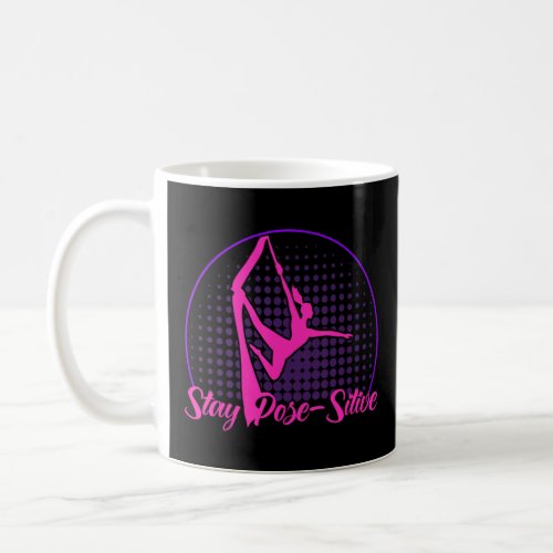 Aerialist Aerial Yoga Stay Pose Sitive Gymnastics  Coffee Mug