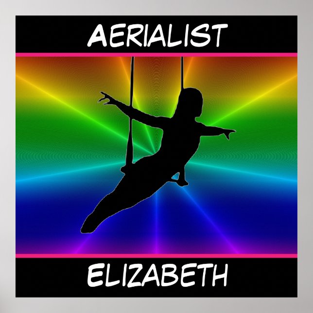 Aerialist Rainbow Burst Poster (Front)