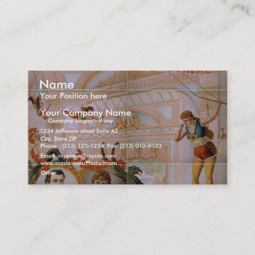 Aerialists Supreme Vintage Theater Business Card