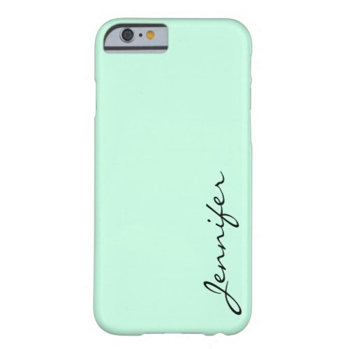 Aero blue color background barely there iPhone 6 case