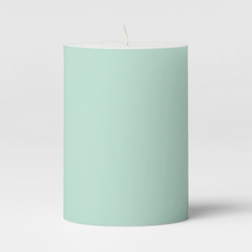 Aero blue	solid color  pillar candle