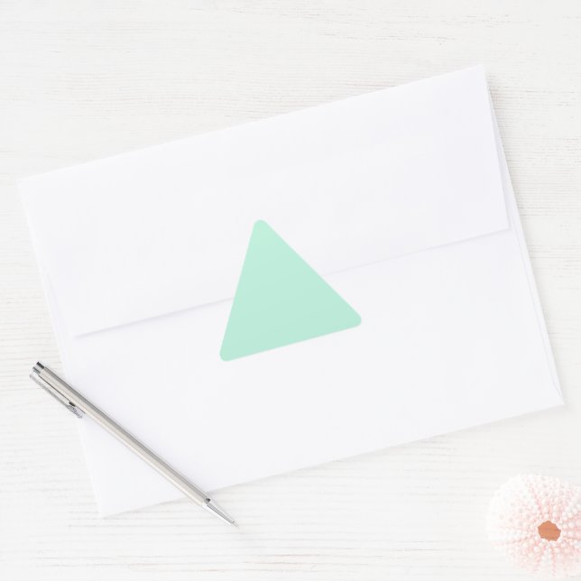 Aero Blue Triangle Sticker (Envelope)