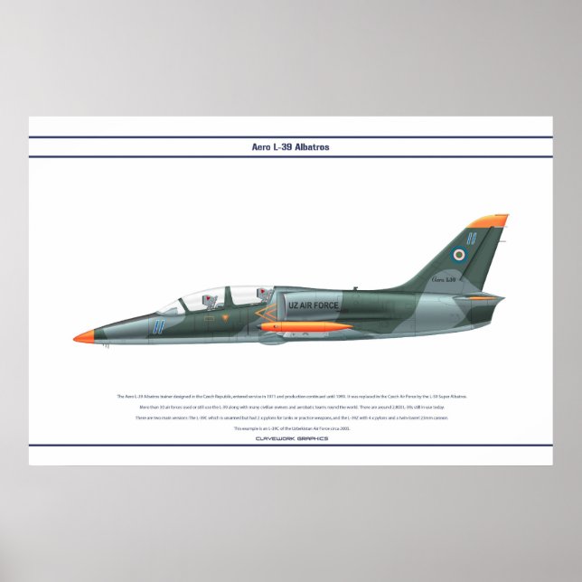 Aero L-39 Uzbekistan Poster (Front)