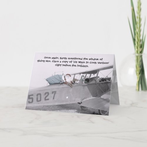 Aero Santa _ Greeting Card