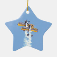 Aerobatic Biplanes In Flight