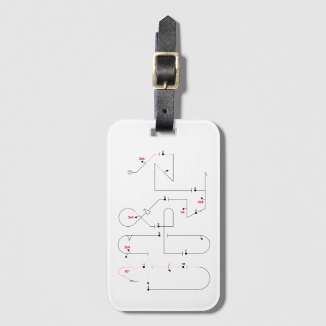Aerobatics Luggage Tag (Front Vertical)