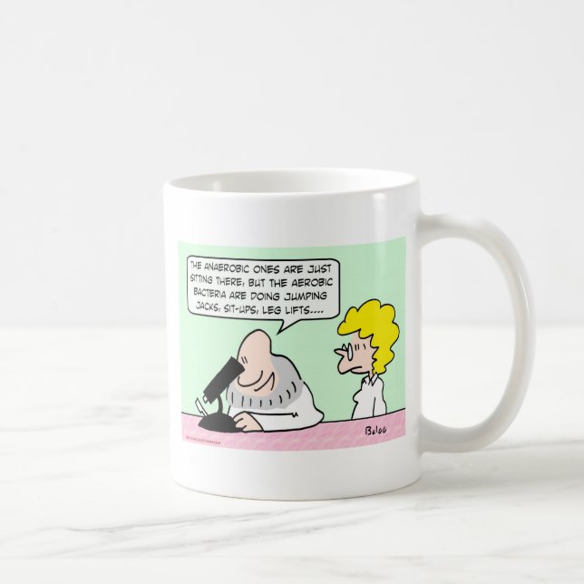 aerobic anaerobic bacteria scientists coffee mug (Right)