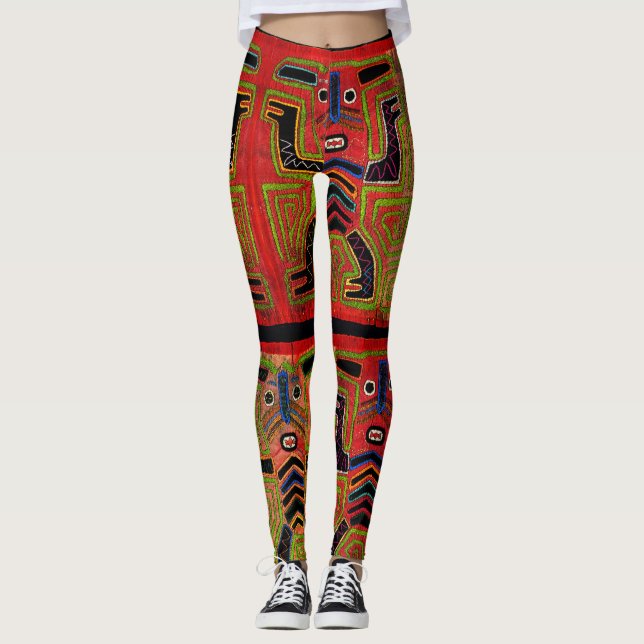 Aerobic exercise tights colorful (Front)