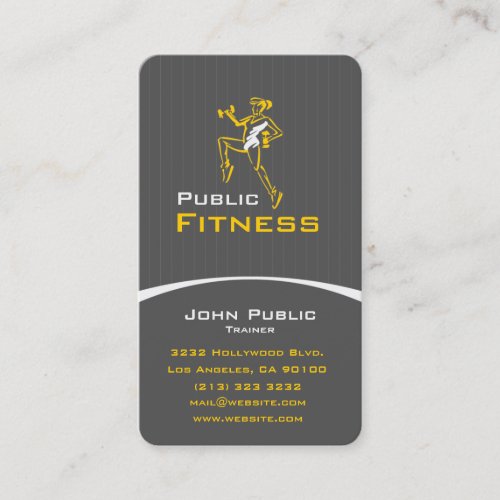 Aerobic Fitness Center Business Card