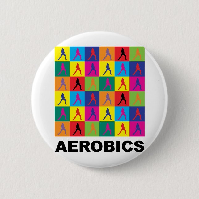 Aerobics Pinback Button (Front)