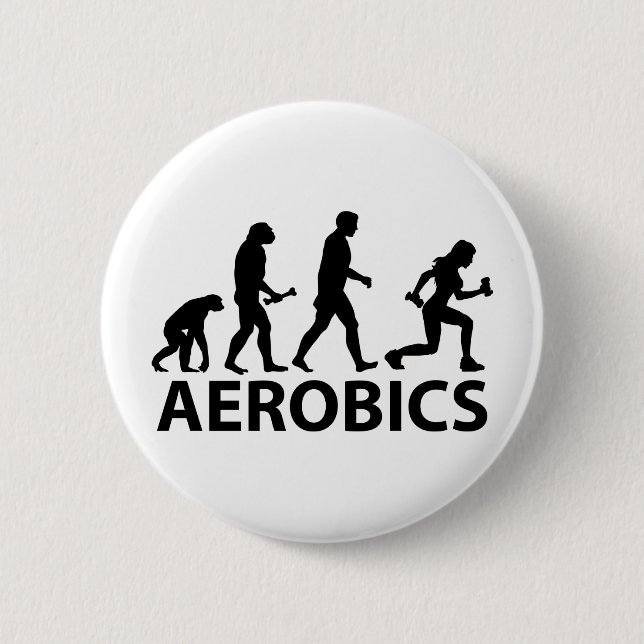 Aerobics Pinback Button (Front)